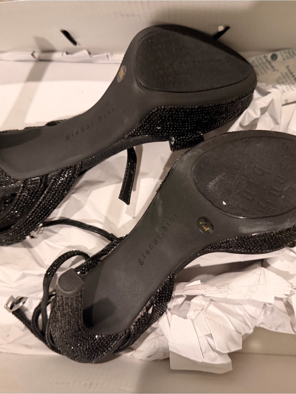 Gianni Bini Black Beaded Heels Size 7